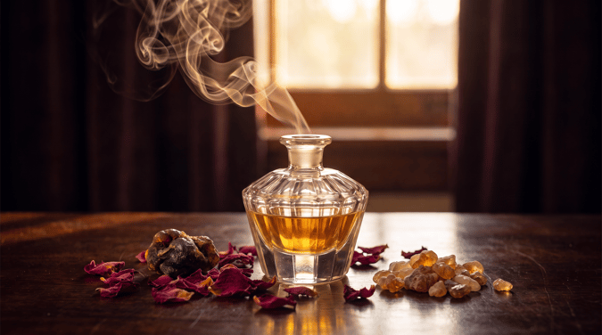 2 • Le parfum exhale silencieusement ses senteurs délicieuses • © La Plume 2026
