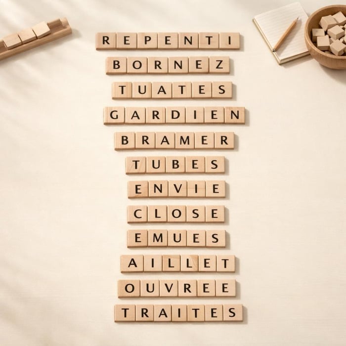 Départ liste de mots